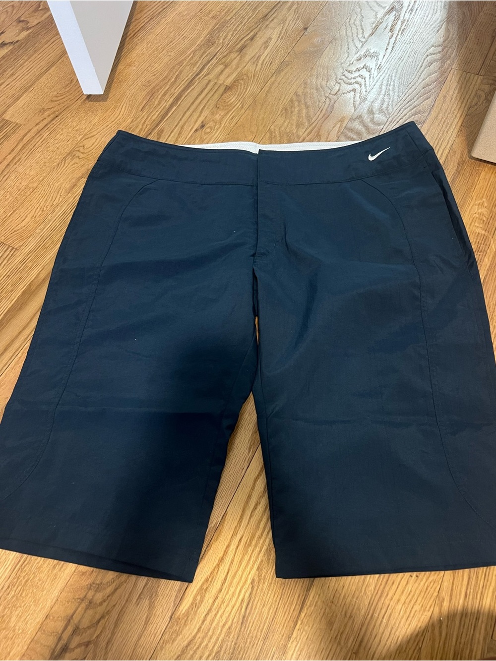 Nike Women's Navy Athletic Bermuda Shorts